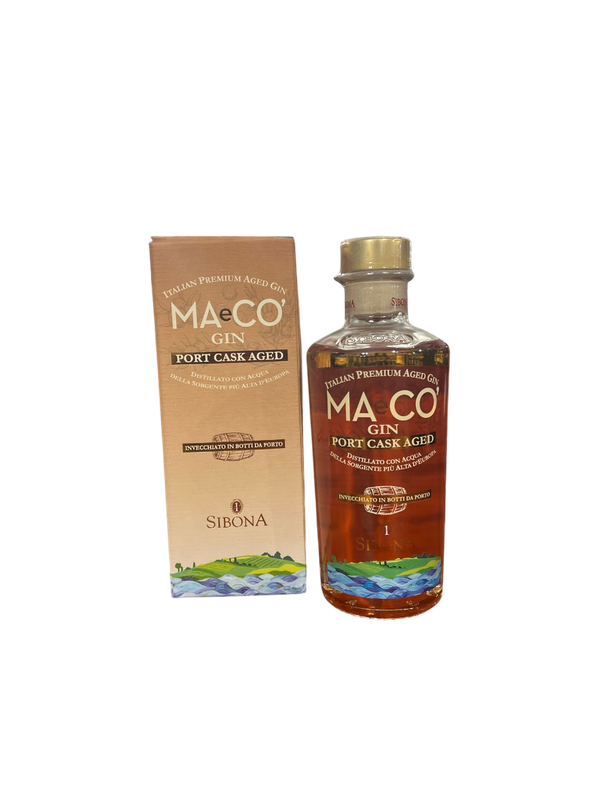 Sibona Gin MAeCO' Port Cask Aged 50cl 45% Sibona Gin MAeCO' Port Cask Aged 50cl 45%