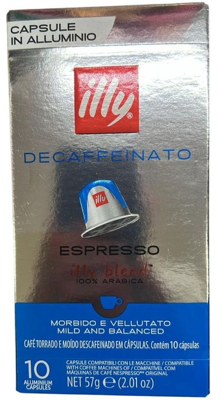 Caffè Illy Decaffeinato Espresso - Capsule Alluminio Compatibili Caffè Illy Decaffeinato Espresso - Capsule Alluminio Compatibili