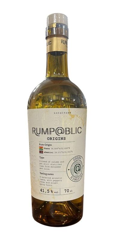 Rump@blic Origins Ghana Eswatini 70cl 41.5% Rump@blic Origins Ghana Eswatini 70cl 41.5%