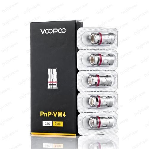 Voopoo PNP VM4 0.6ohm Coils (Fits Vinci/Drag Baby Tank) 5/pk
