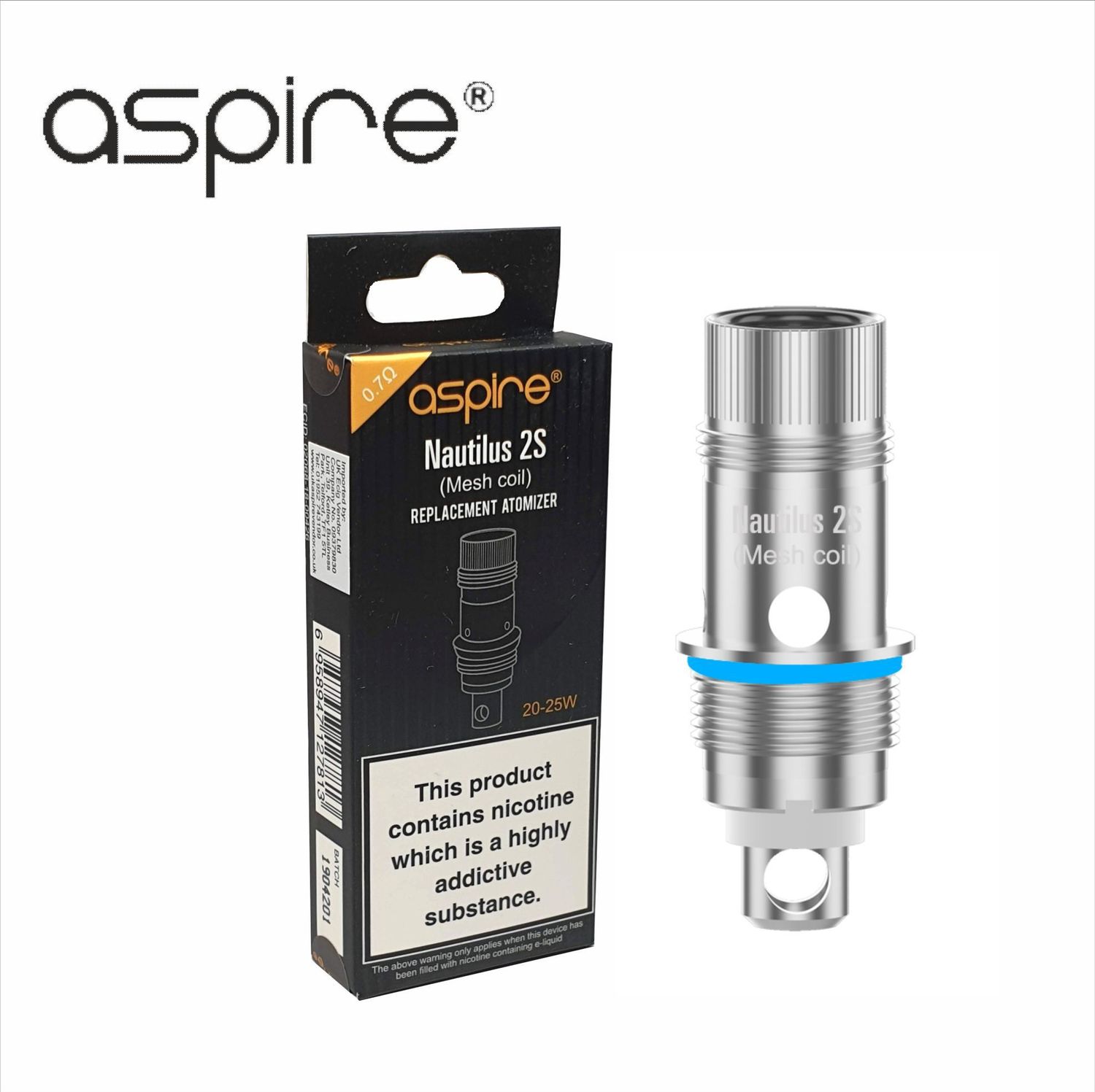 Aspire Nautilus 2S Coils Mesh 0.7ohms