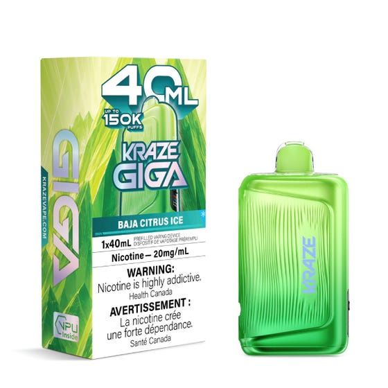 Kraze Giga 150k, Flavour: Blue Razz Ice