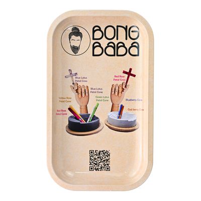 Bong Baba Metal Rolling Tray - Medium