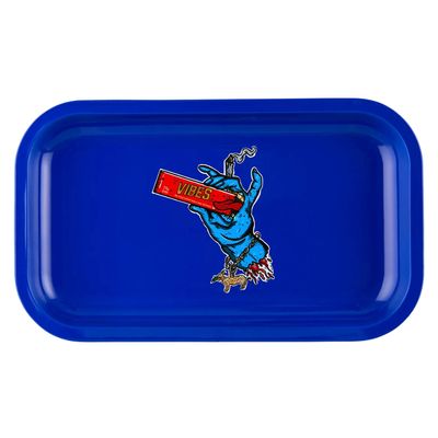 Vibes Lend A Hand Metal Rolling Tray - Medium