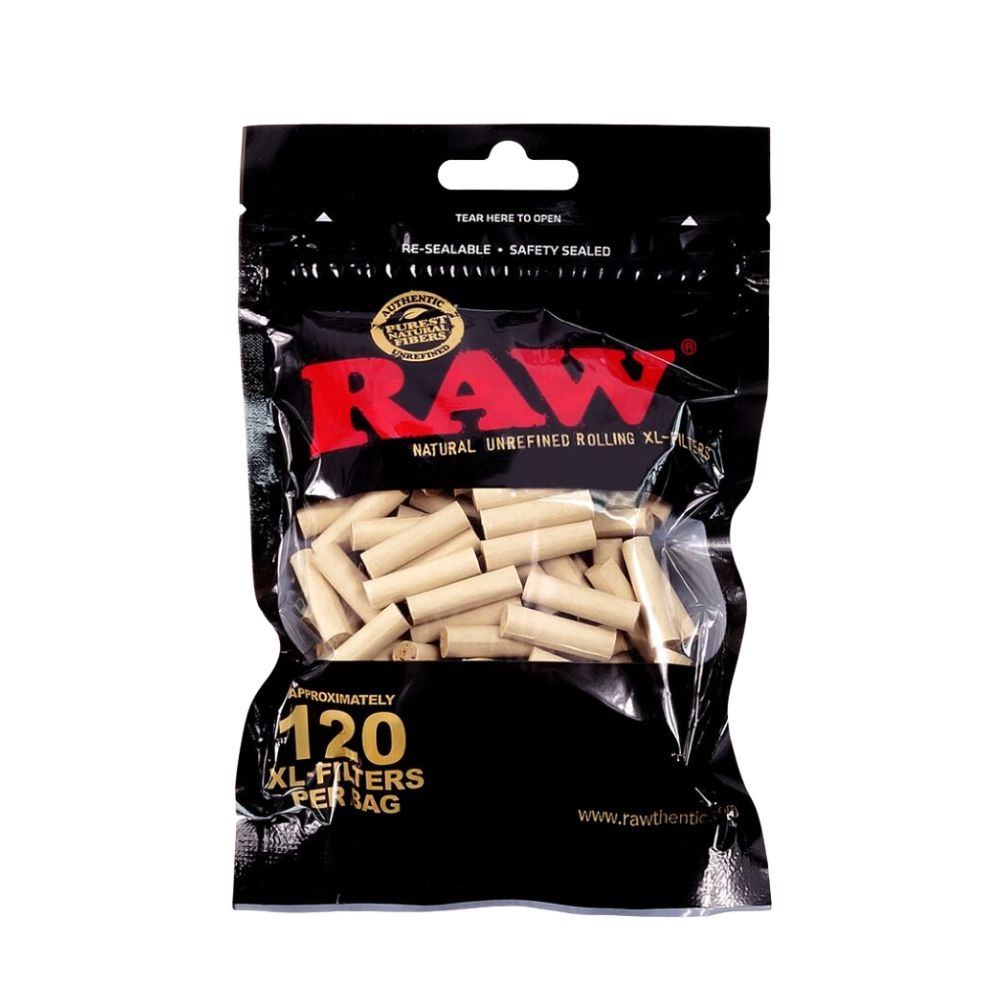 Raw Black Slim XL Filters Bag - 120ct