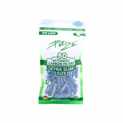 Purize XtraSlim 6mm Activated Carbon Filters Bag - 50ct