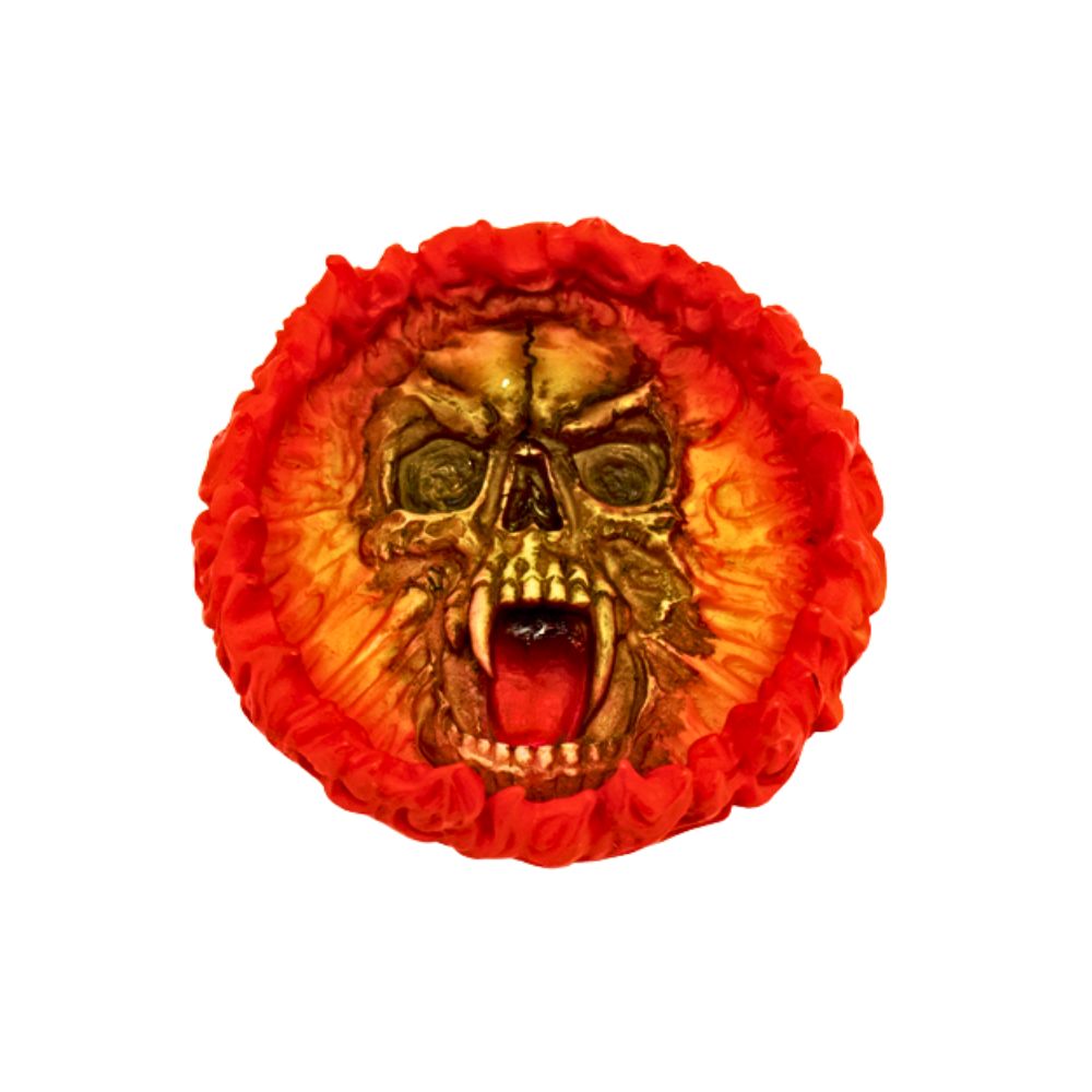 Fantasy Gifts Fire Skull Ashtray