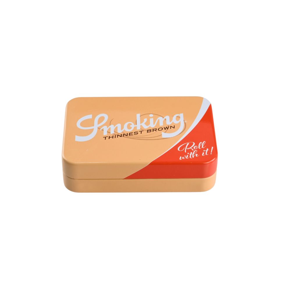 Smoking Thinnest Brown Metal Tin Case