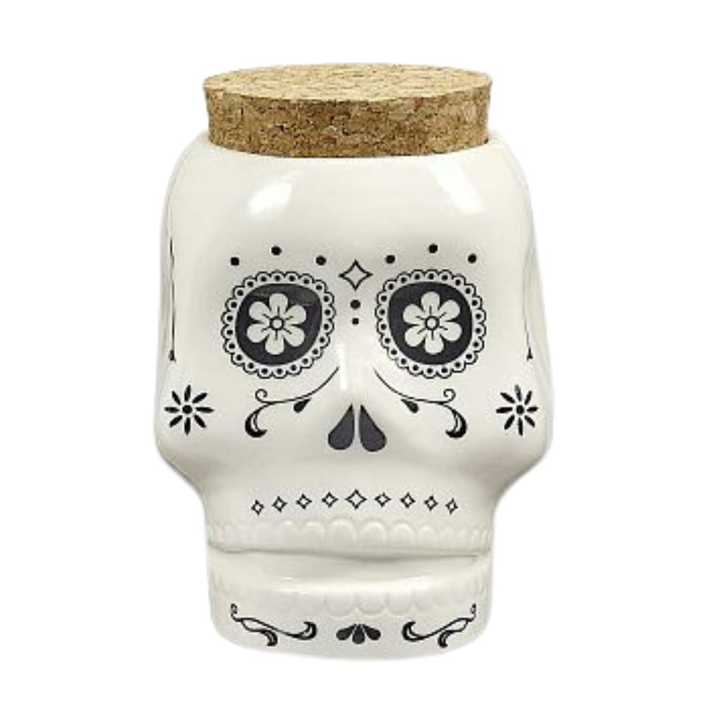 Fashioncraft White Skull Stash Jar