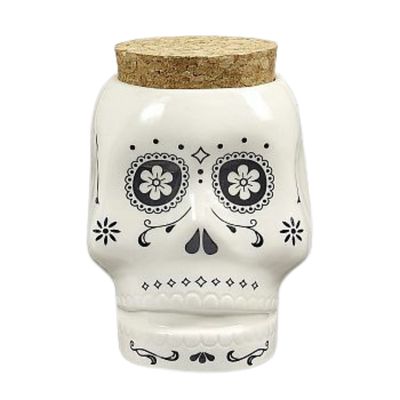 Fashioncraft White Skull Stash Jar