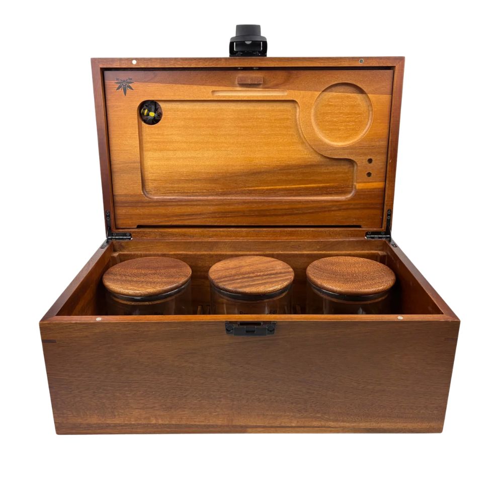Bzz Box Treasure Chest Dark Wood Stash Box - XL