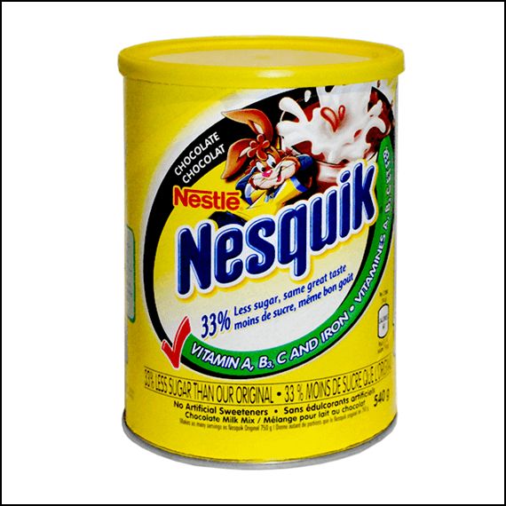 Nestle Nesquik Chocolate Powder Mix Stash Can - 540g
