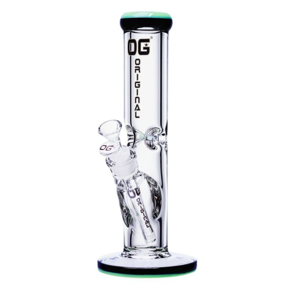 12" 9mm OG Original Colored Rim Straight Tube