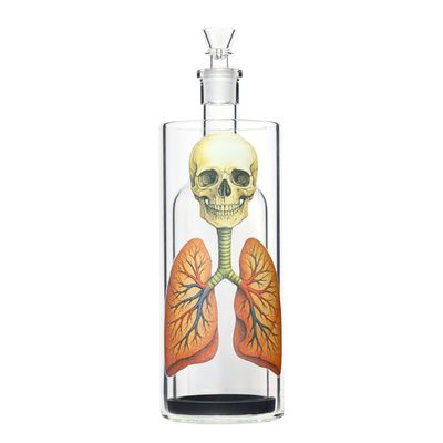 11" Arsenal Skull &amp; Lungs Gravity Bong