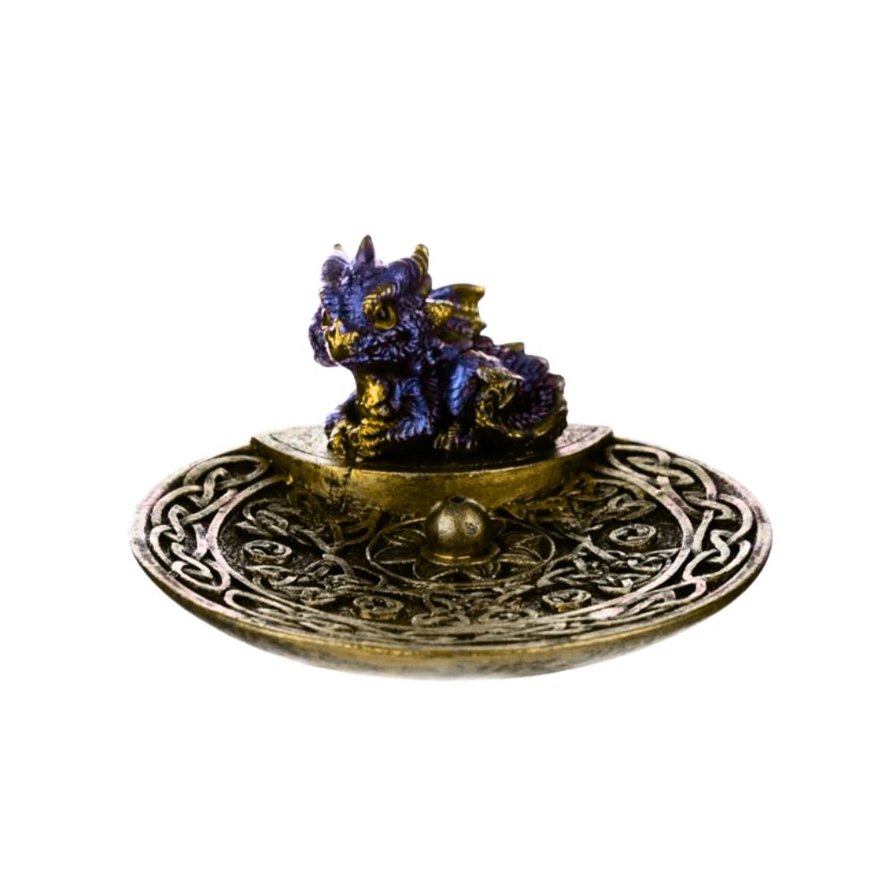 Fantasy Gifts Blue Dragon Dish Incense Burner