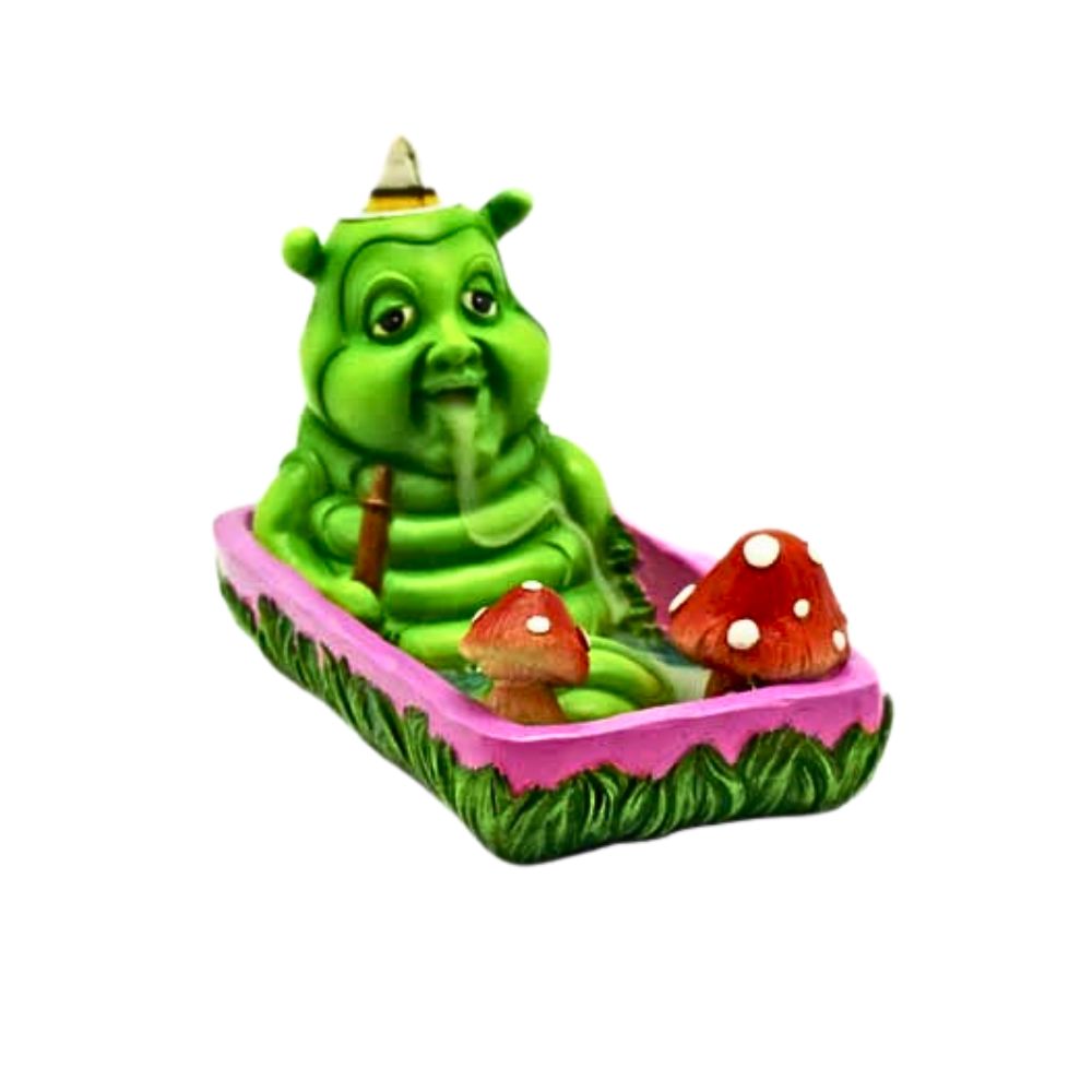 Fantasy Gifts Caterpillar Smoking Hooka Back Flow Incense Burner