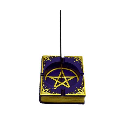 Fantasy Gifts Purple Pentagram Incense Burner/Ashtray