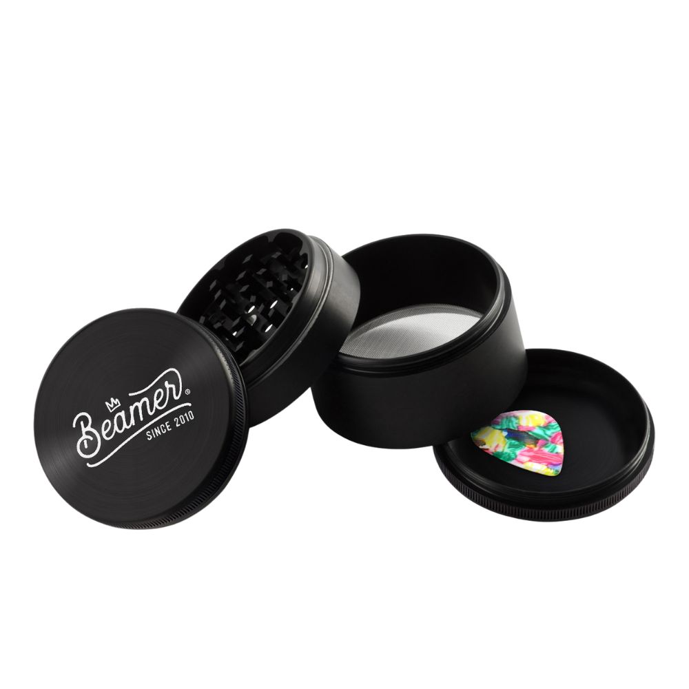 Beamer 63mm 4Pc Aircraft Grade Aluminium Grinder - Assorted Colours