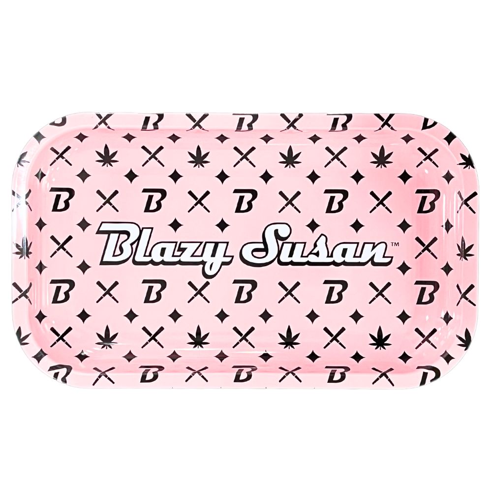 Blazy Susan Step &amp; Repeat Metal Rolling Tray - Medium