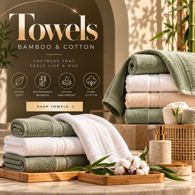 Towels- Cotton &amp; Bamboo