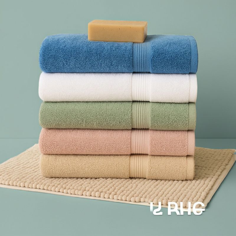 Bamboozla Organic Bamboo Fiber Bath Towel Set Big and Small
