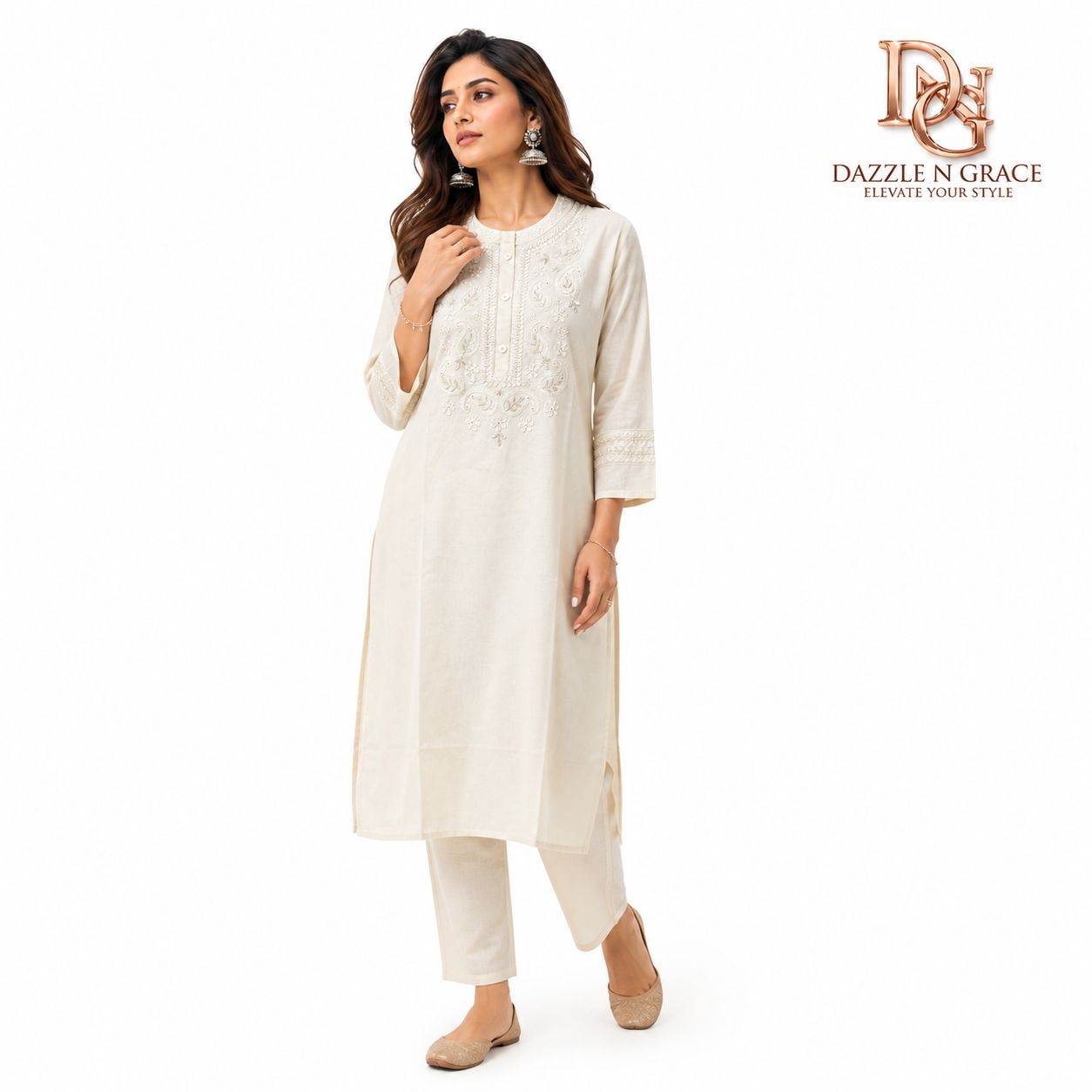 Ivory premium long kurti