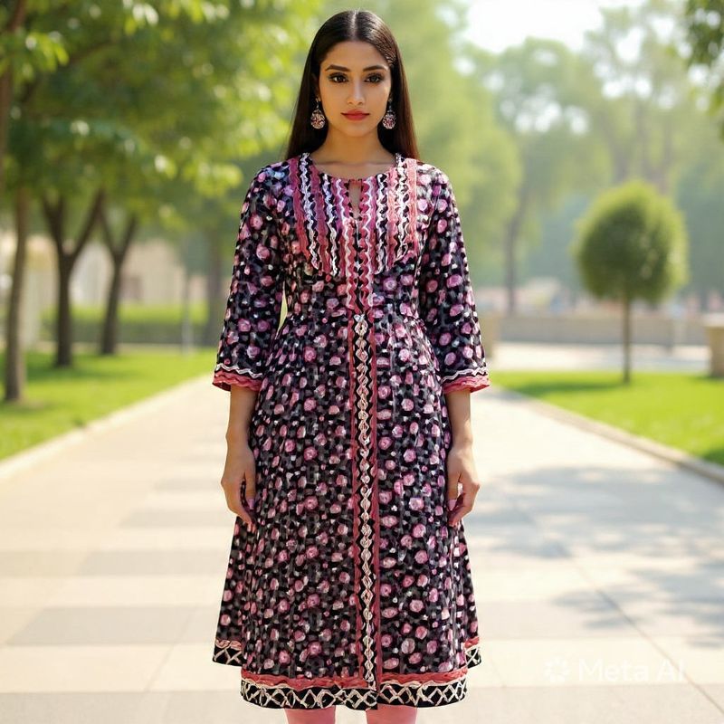Black &amp; Red Floral Designer Salwar Suit with Dupatta | Bold Festive Ethnic Wear