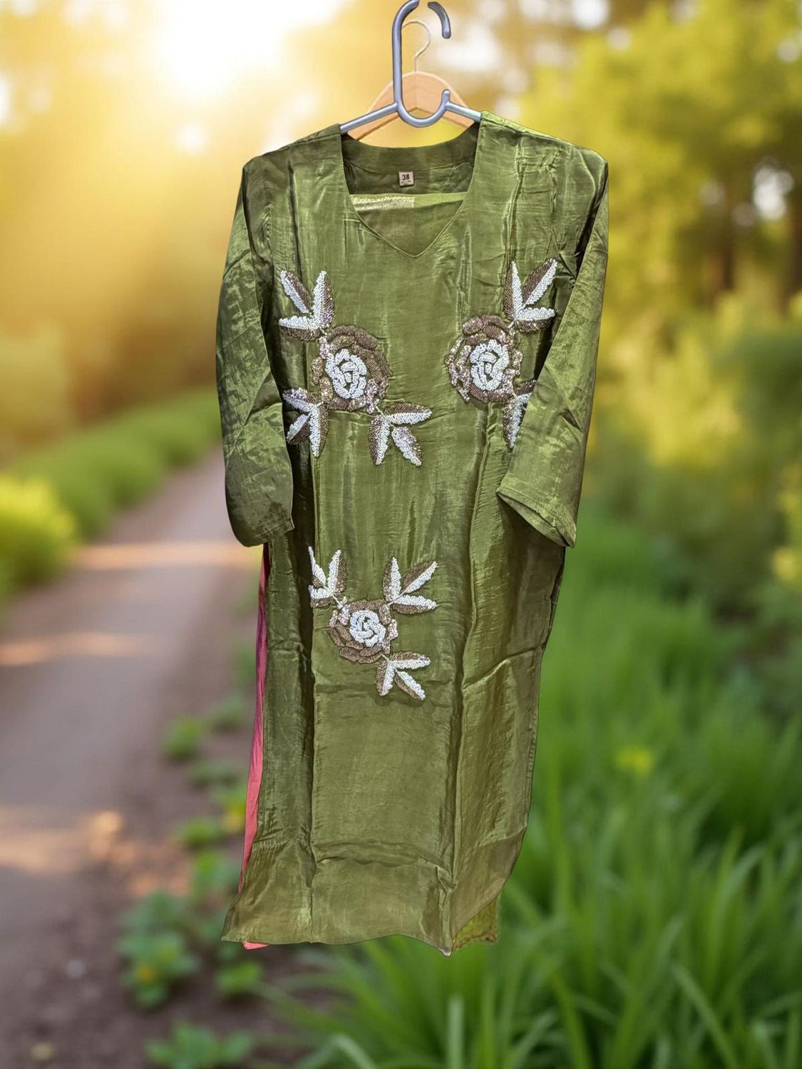 Midnight Bloom Dark Floral Print Kurta with Button Placket | Casual Office Ethnic Wear for Women, Colour: XL, Fabric: Other, Size: Free Size