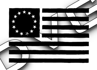 Rough Cut Betsy Ross Flag