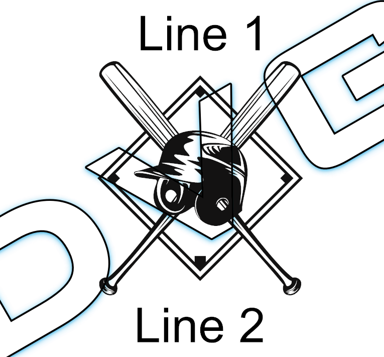 Batter Helmet/Bats Base Line