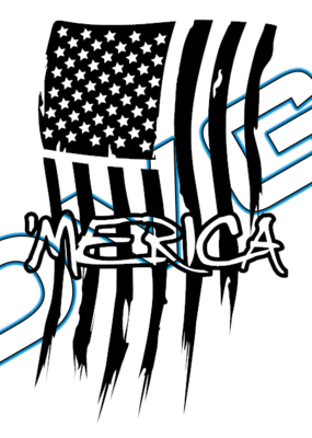 'MERICA Distressed Flag