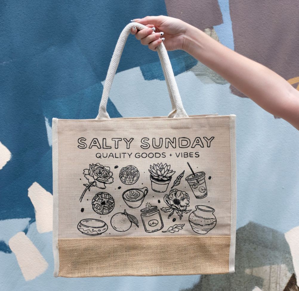Salty Sunday Shopping Tote
