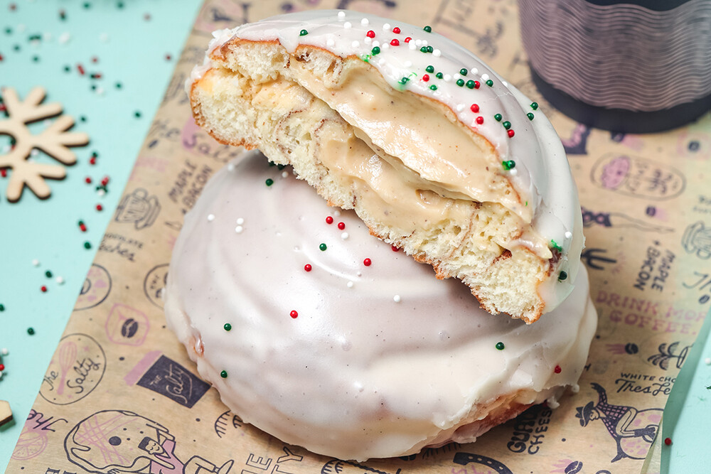 Eggnog Cinnamon Roll