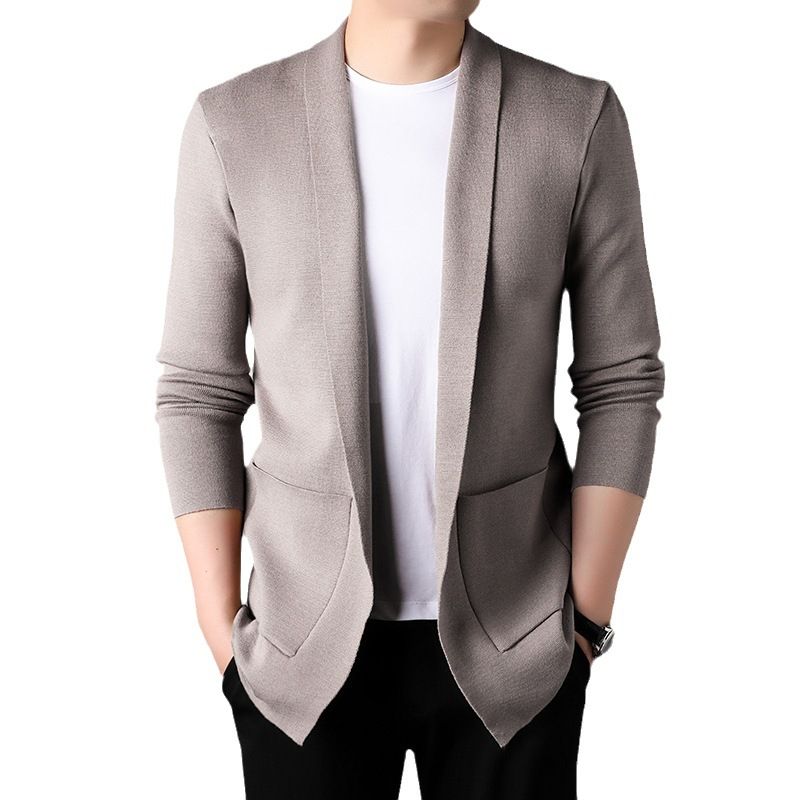 Mens Oversized Cardigan Sweater Knitting Casual Coats Jacket Men Clothes