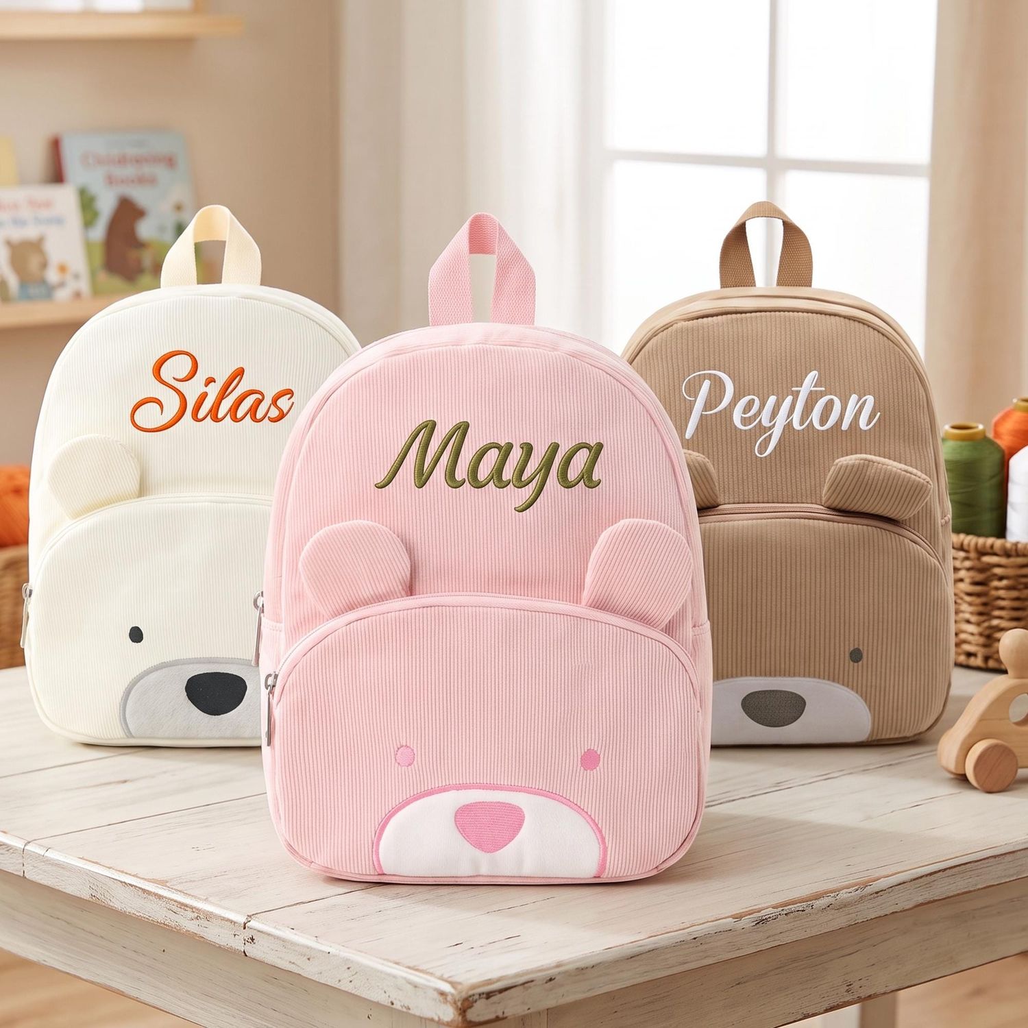 Personalized Name Embroidered Kids Backpack