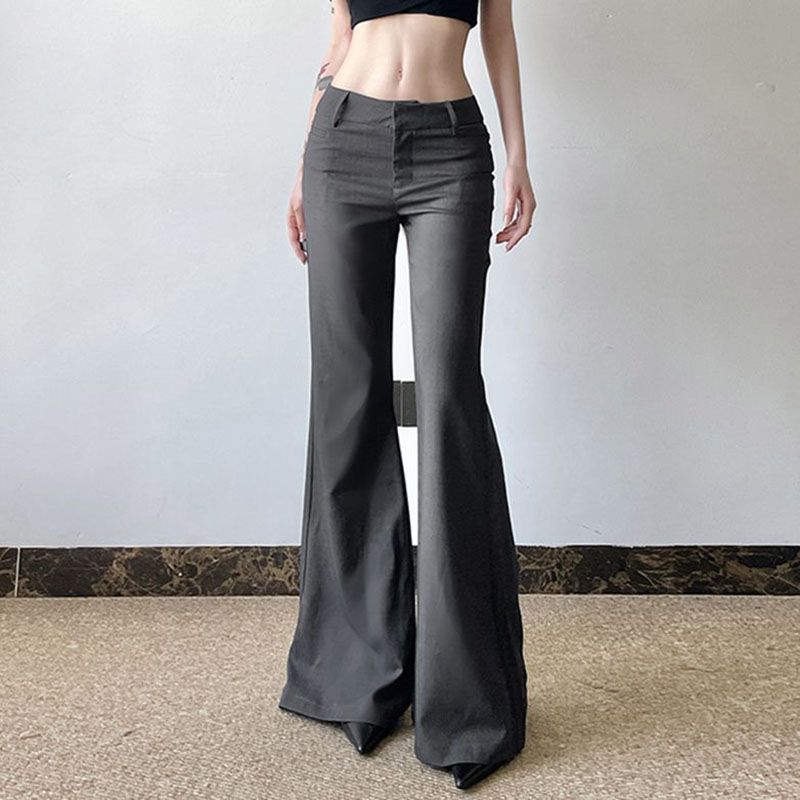 American Low Waist Bell Bottoms Ladies Suit Trousers