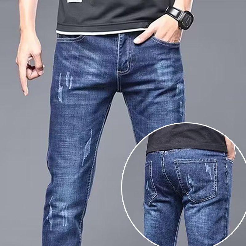 Men's Stylish Classic Business Casual Jeans Denim