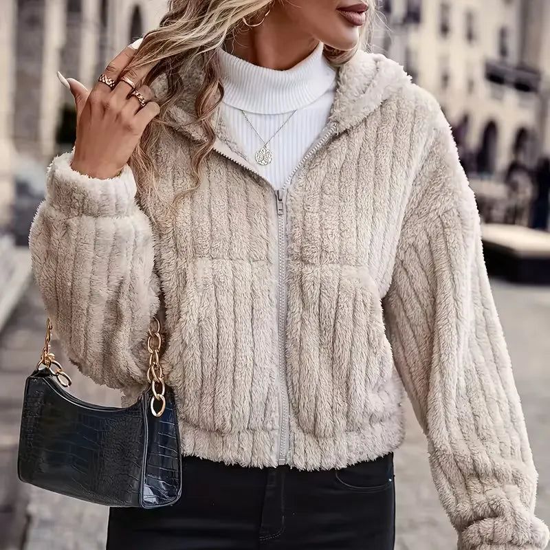 Hooded Plush Winter Jacket
