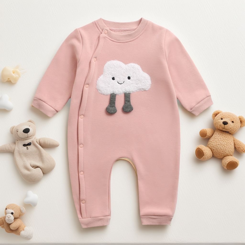 Sanlutoz Cute Winter Baby Boys Girls Jumpsuits Long Sleeve Toddler Rompers Fashion Clothing Cartoon