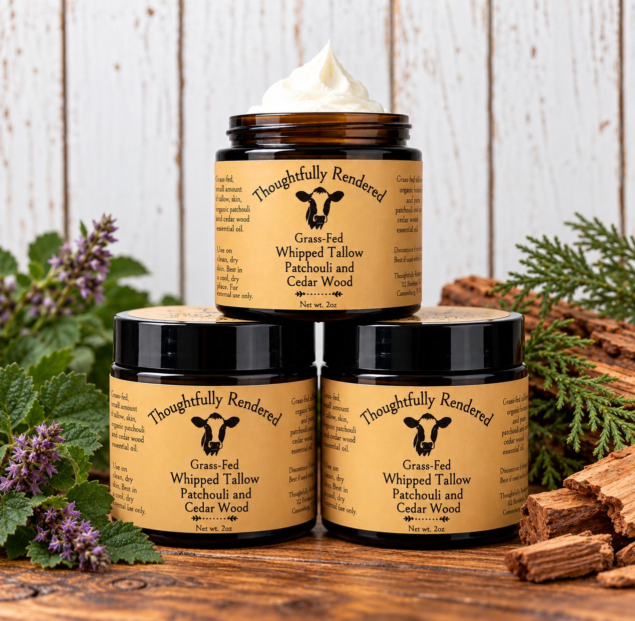 Patchouli and  Cedarwood Whipped Tallow