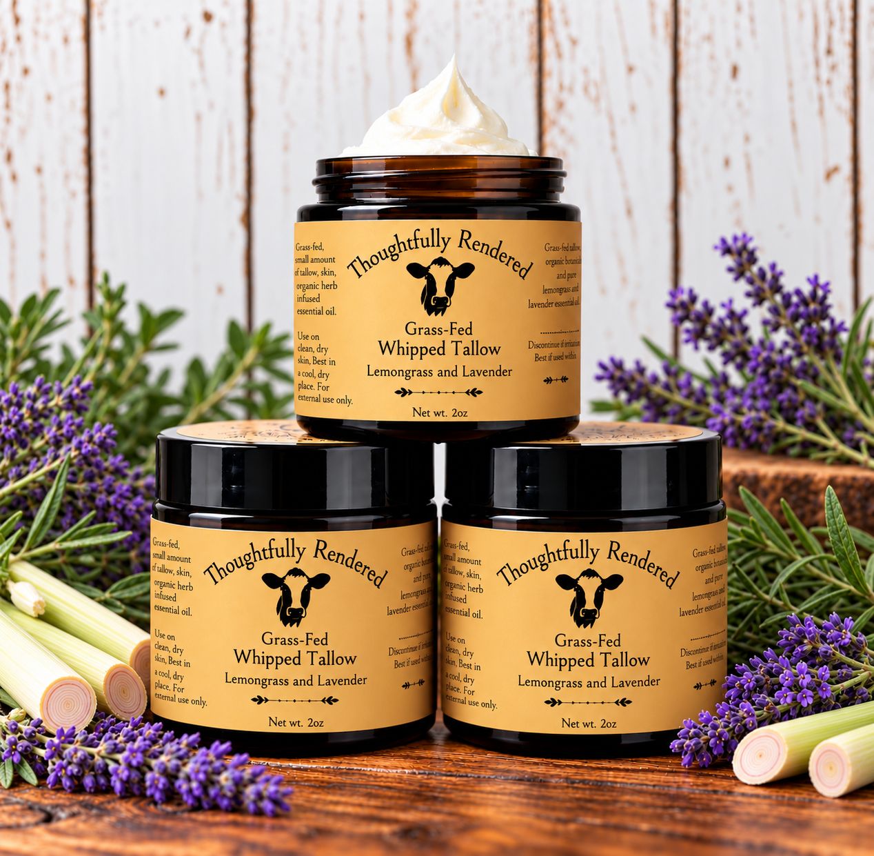 Lemongrass and Lavender Whipped Tallow