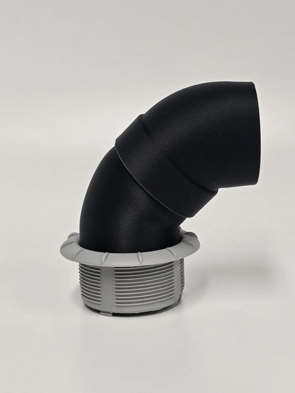 Winkeladapter 90° mit 54-mm-Abgang für Truma-Luftausströmer