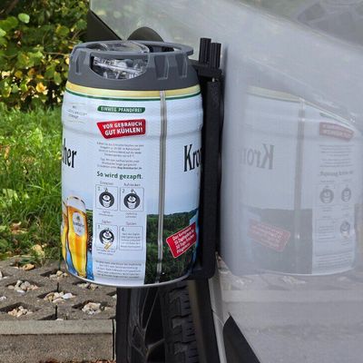 Magnetische Bierfass-Halterung für den Camper