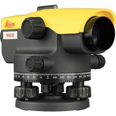 LEICA NA332 AUTOMATIC LEVEL PACKAGE WITH TRIPOD AND STAFF