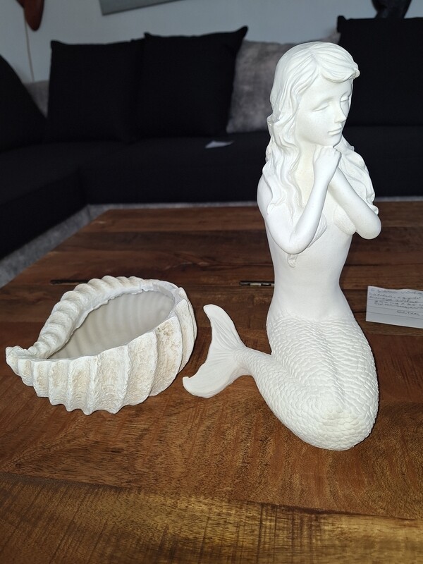 Hableány kagylóval 35cm.