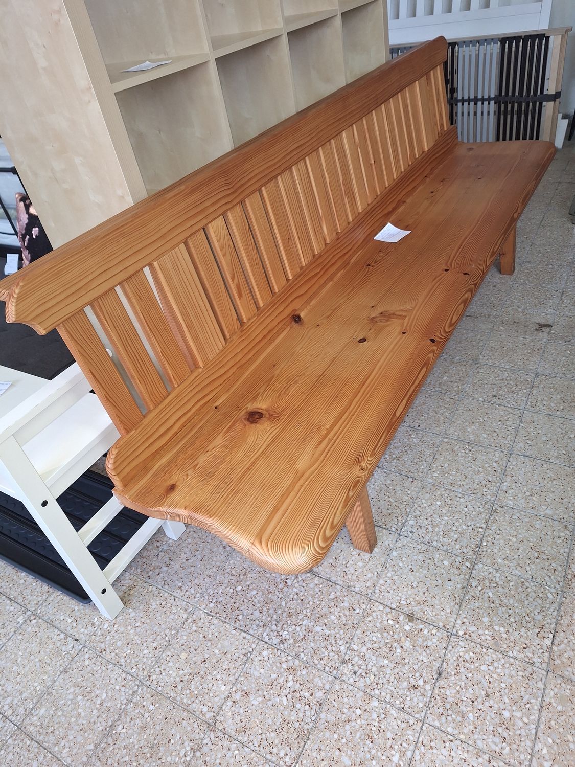 Nagyon masszív tömör fenyőfa pad 230cm!