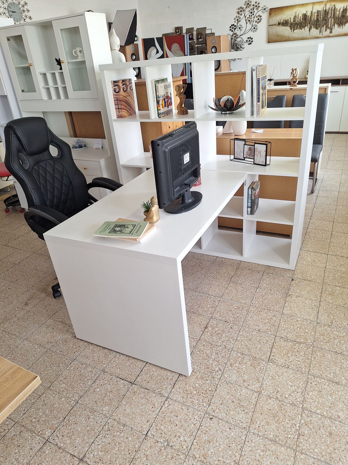 Ikeás kallax hom office szett polcrendszer + íróasztal