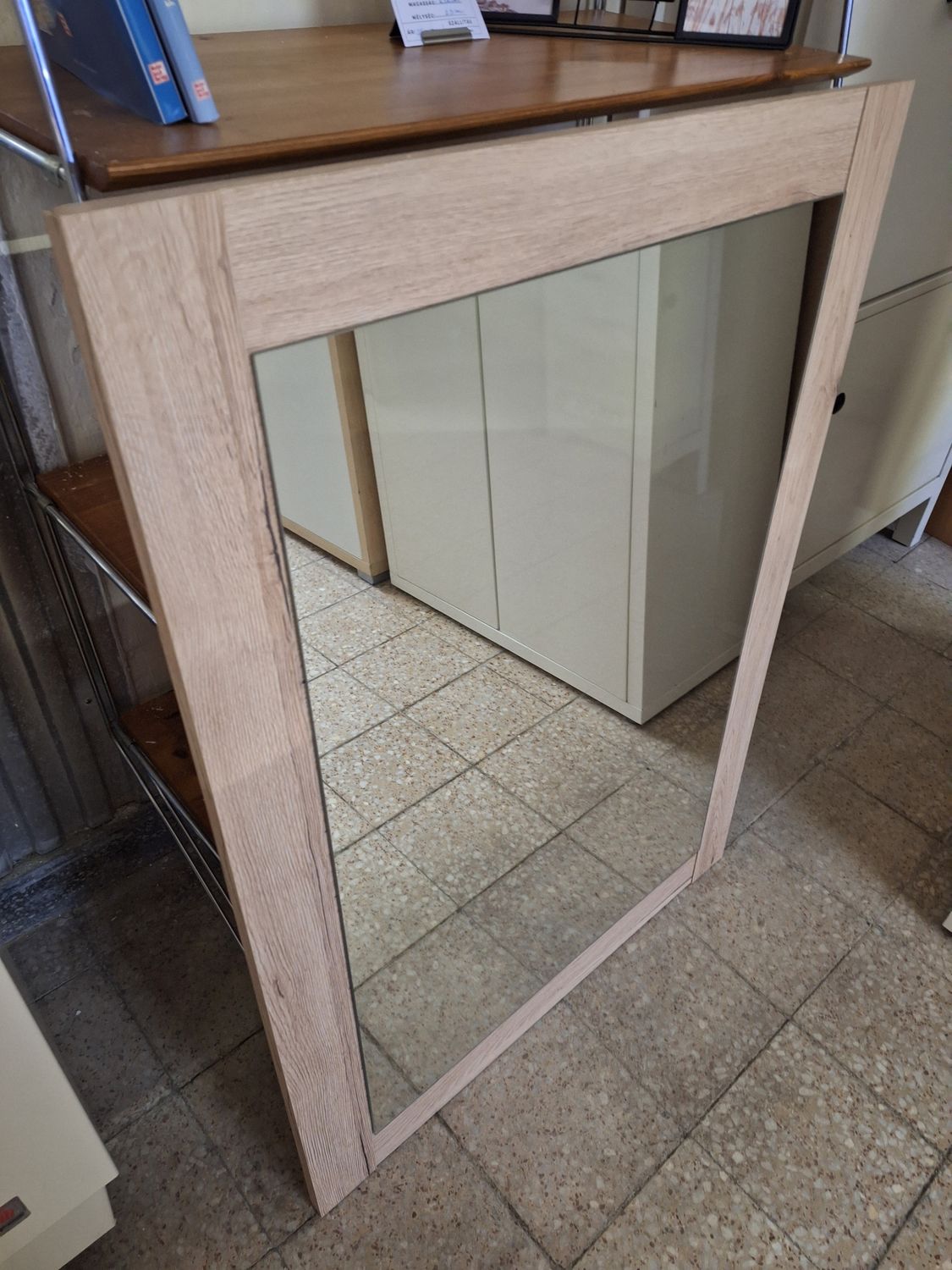 Tölgyfamintás fali tükör 68x95cm