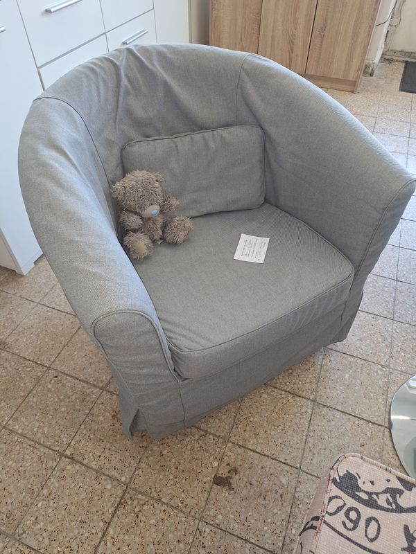 Kényelmes Ikeás Tullsta fotel cserélhető huzattal