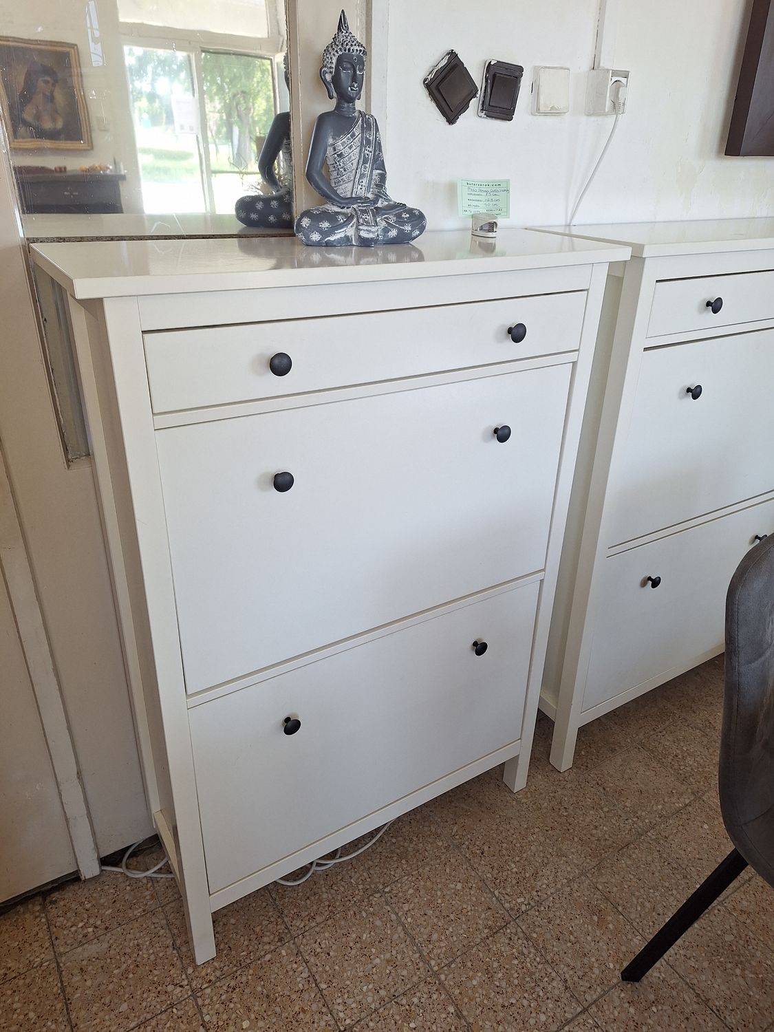Ikeás Hemnes fiókos cipős szekrény fehér Ikeás Hemnes fiókos cipős szekrény fehér